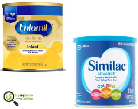 what formulas are similar to enfamil gentlease
